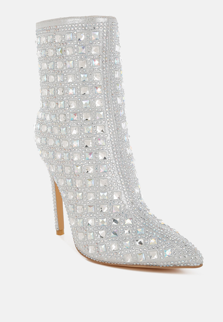 Buy Trending Shoes Online Rhinestones Pointy Toe Boots