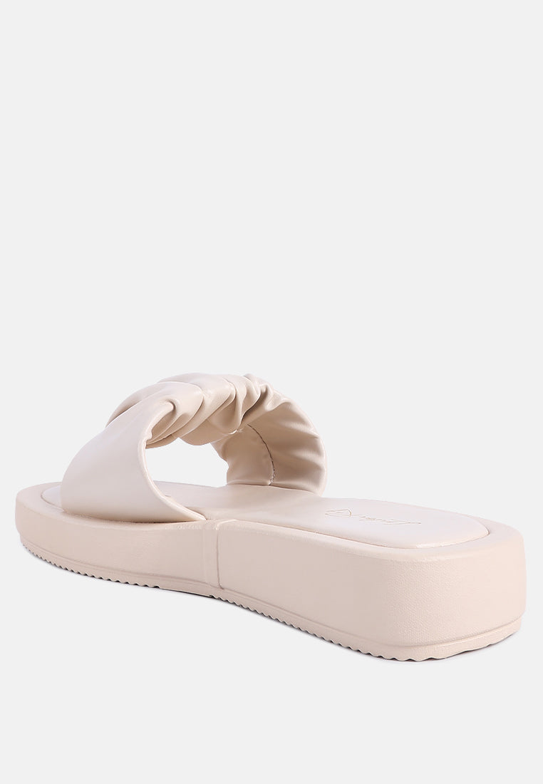 glacee ruched strap slider sandals#color_beige