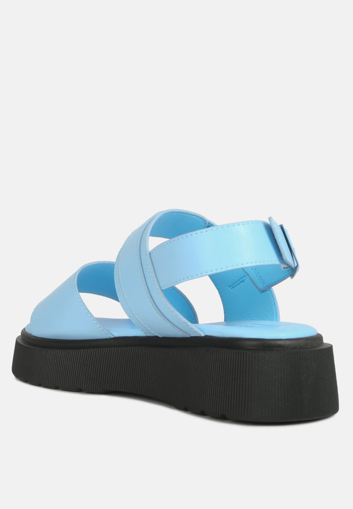 gladen pin buckle platform sandals#color_blue