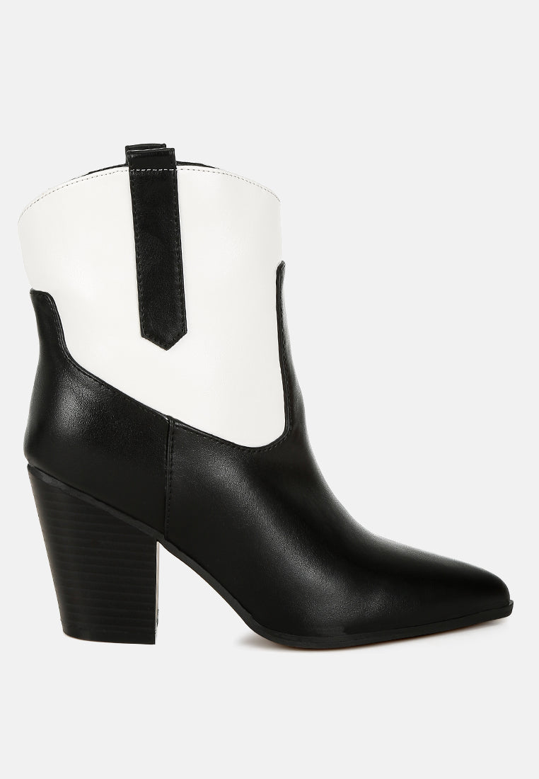 two tone cowboy boots by mode#color_black-white
