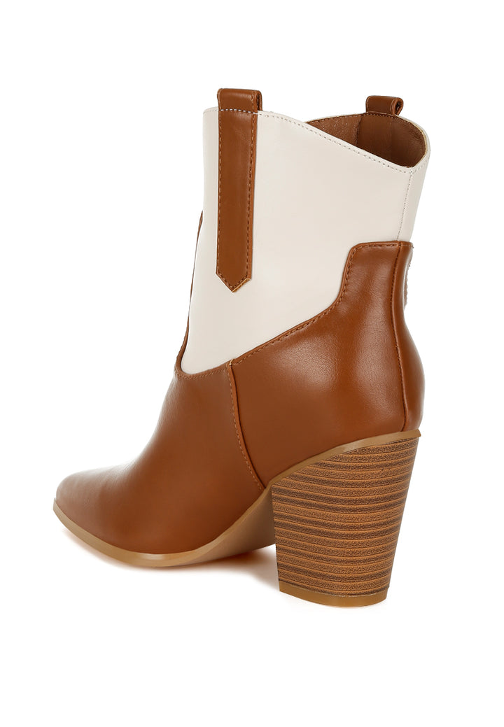 gallops two tone cowboy boots#color_tan/off-white