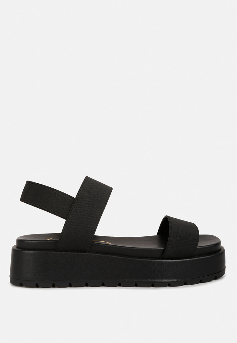 garvela chunky platform sandals#color_black