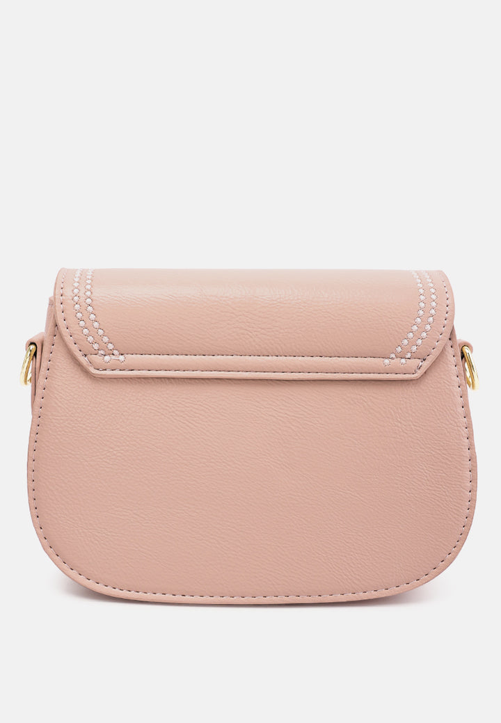 geometric strap shoulder bag by ruw#color-pink