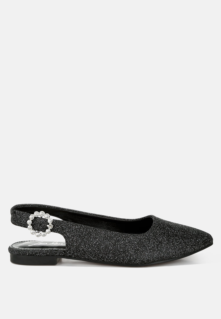 glitter slingback flat sandals by ruw#color_black