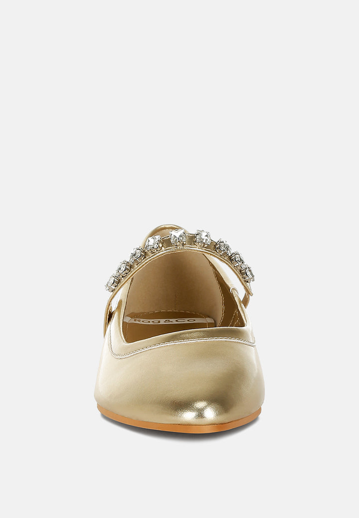 metallic mary jane ballerinas by ruw#color_gold