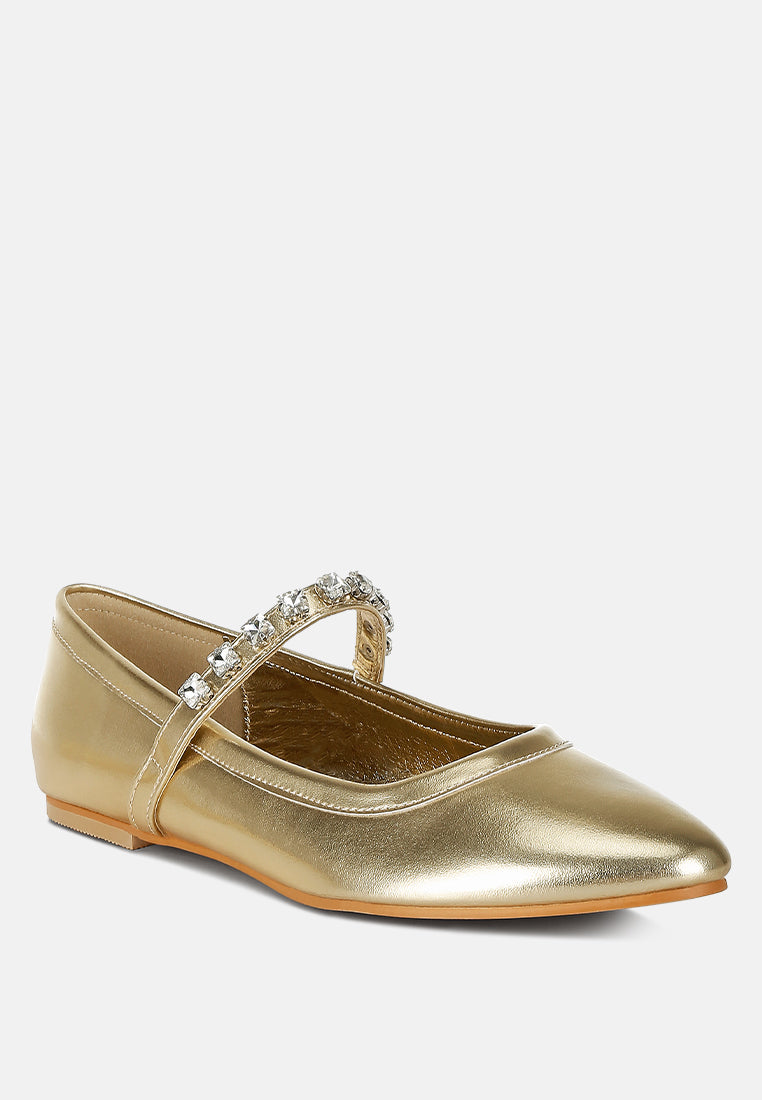 metallic mary jane ballerinas by ruw#color_gold