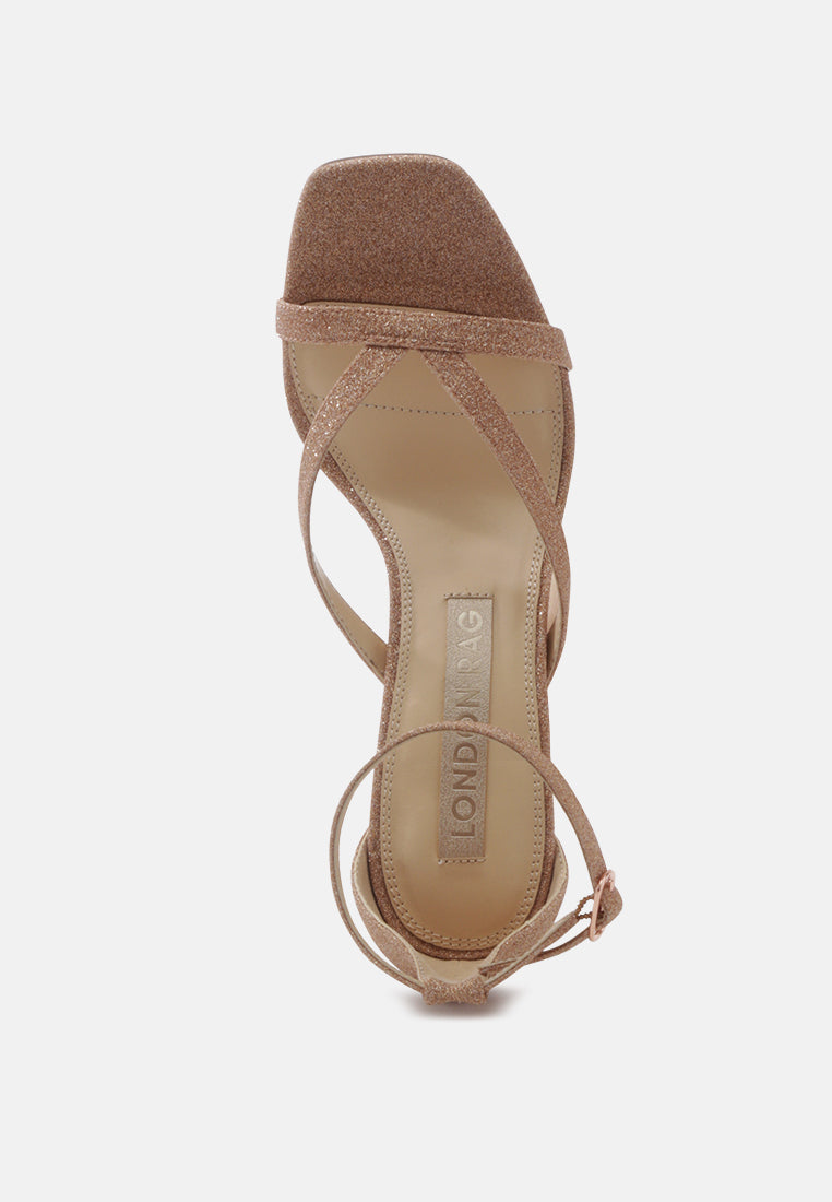 sicily snake skin print high heel sandals#color_rose-gold