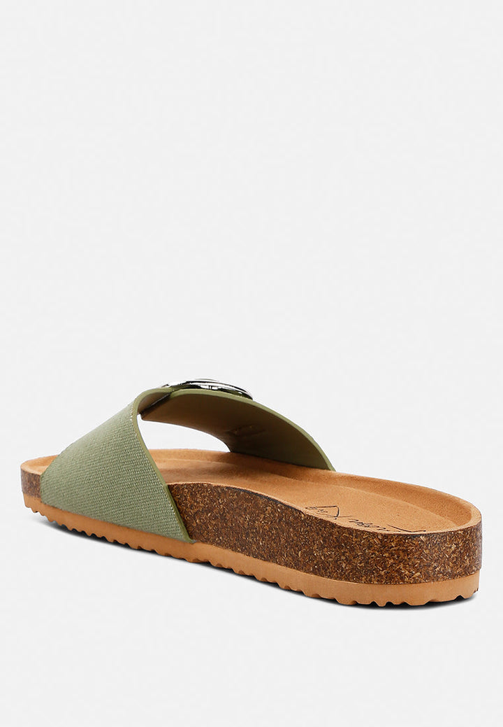 buckle strap slip-on sandals by rag#color_green