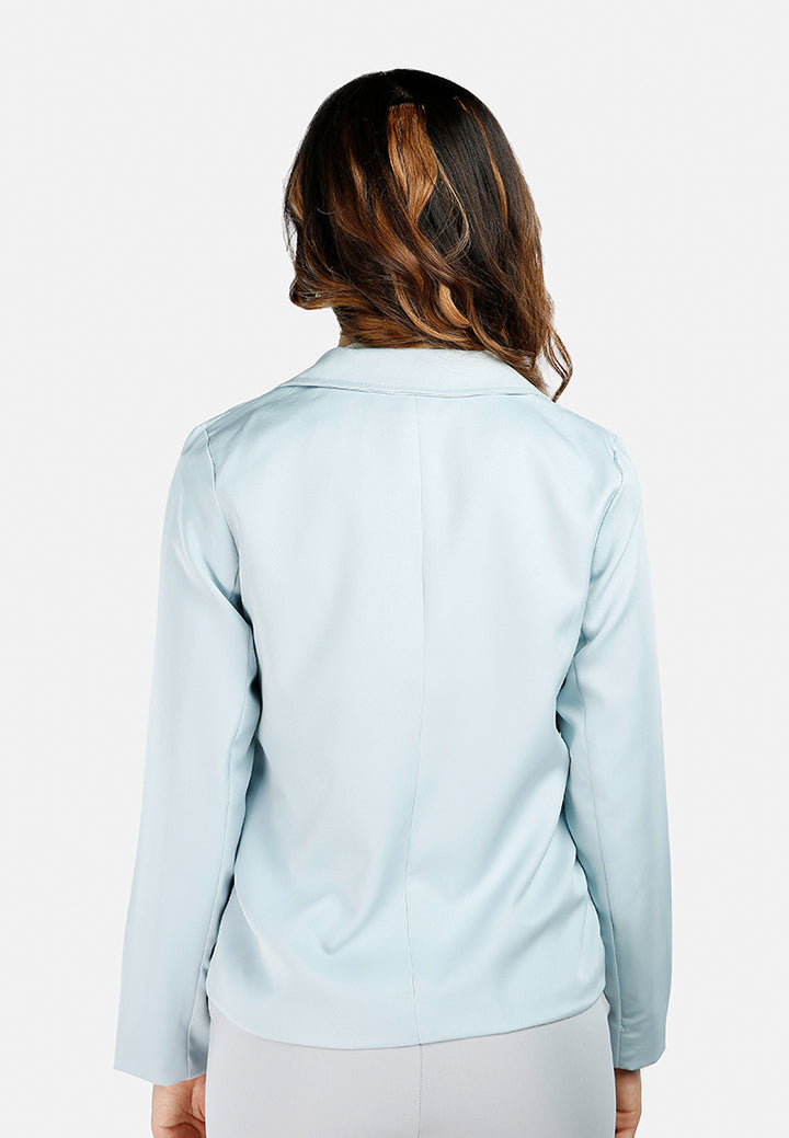 Casual Blazer Jacket#color_aqua-blue