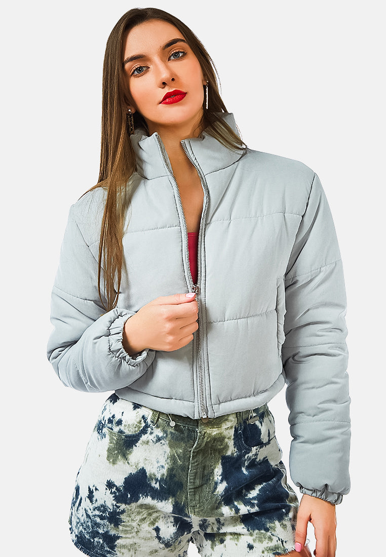 cropped puffer jacket#color_grey