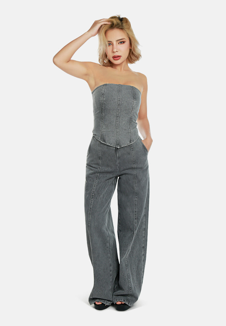 grey mid-rise wide leg pants by ruw#color_grey