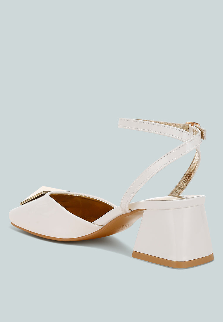 brooch detail ankle strap sandals by rag#color_off-white