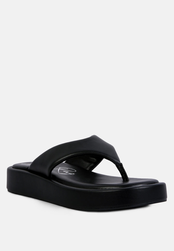 helle everyday casual flip flops#color_black