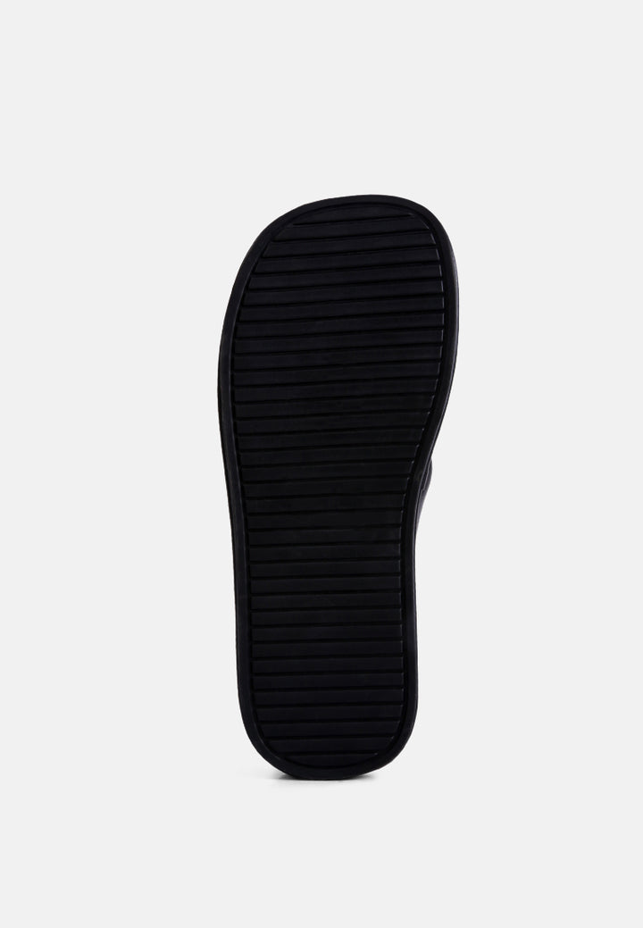 helle everyday casual flip flops#color_black