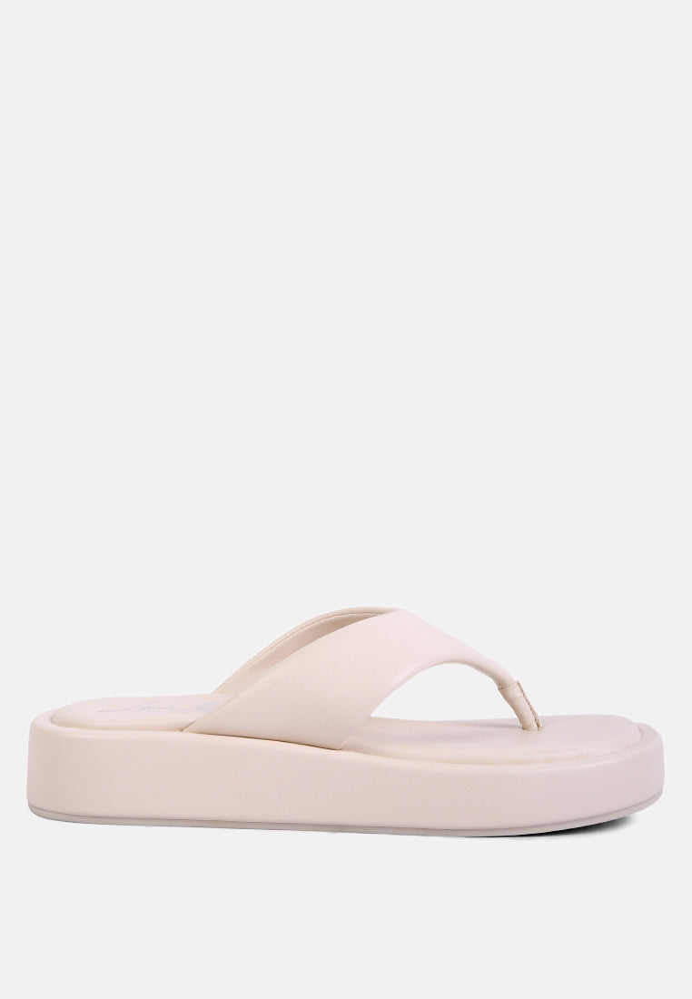 helle everyday casual flip flops#color_ivory