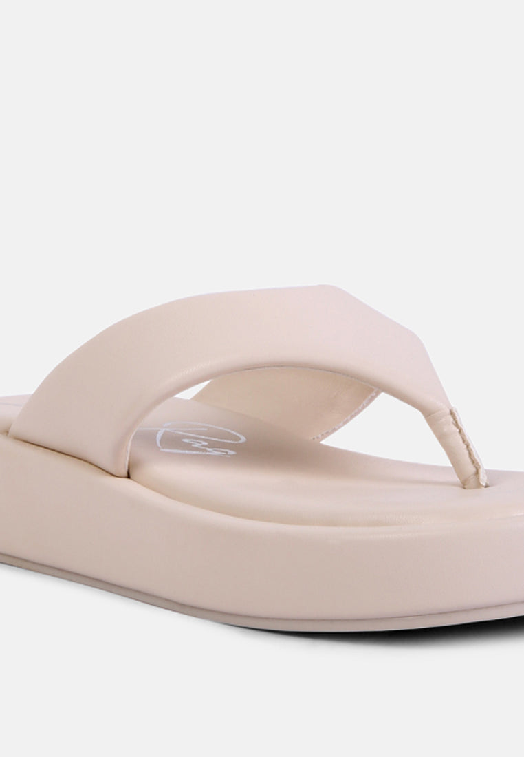 helle everyday casual flip flops#color_ivory