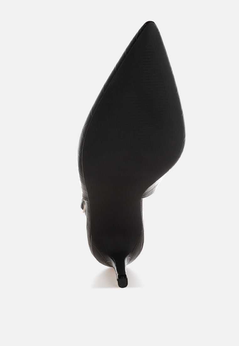 tacones destalonados con punta en punta halins#color_black-croco
