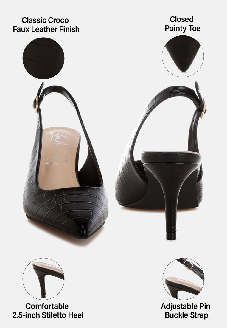 tacones destalonados con punta en punta halins#color_black-croco