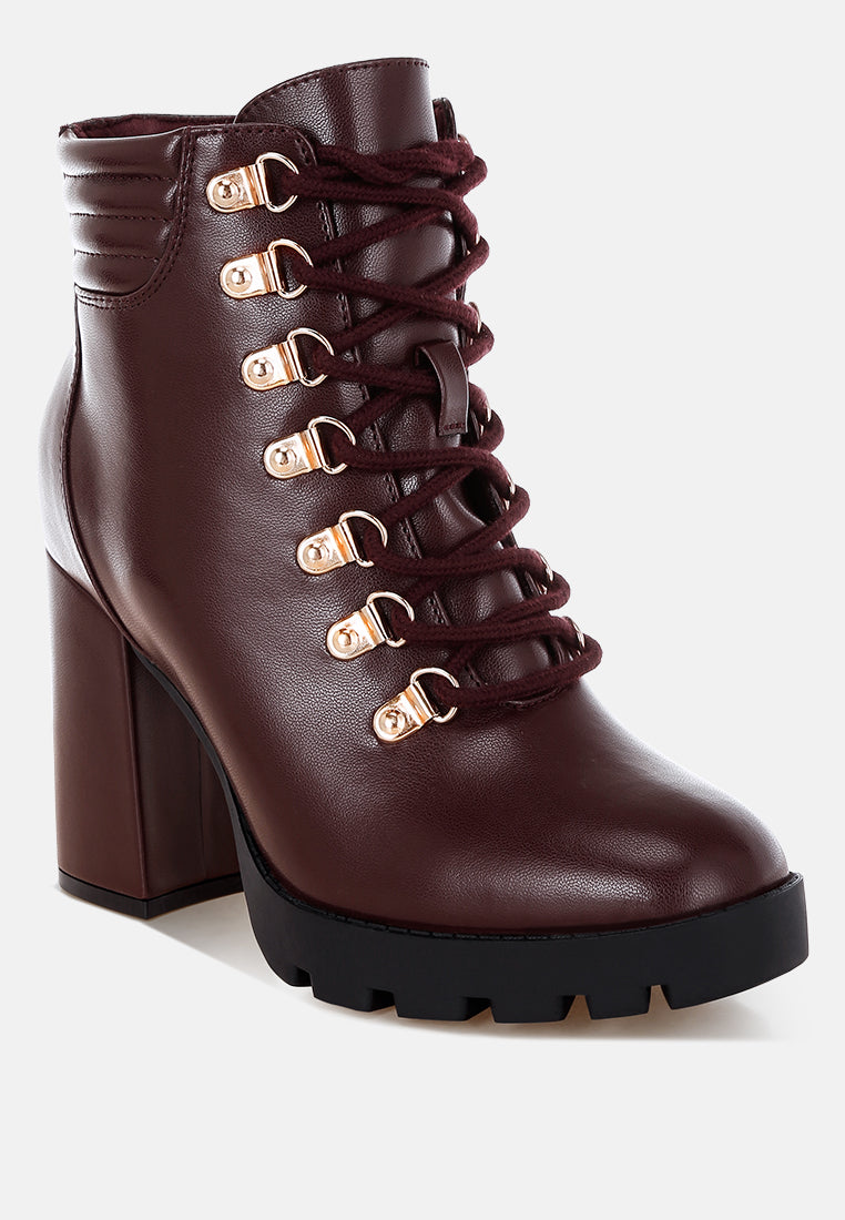 hamiltons lace up block heel boots#color_burgundy