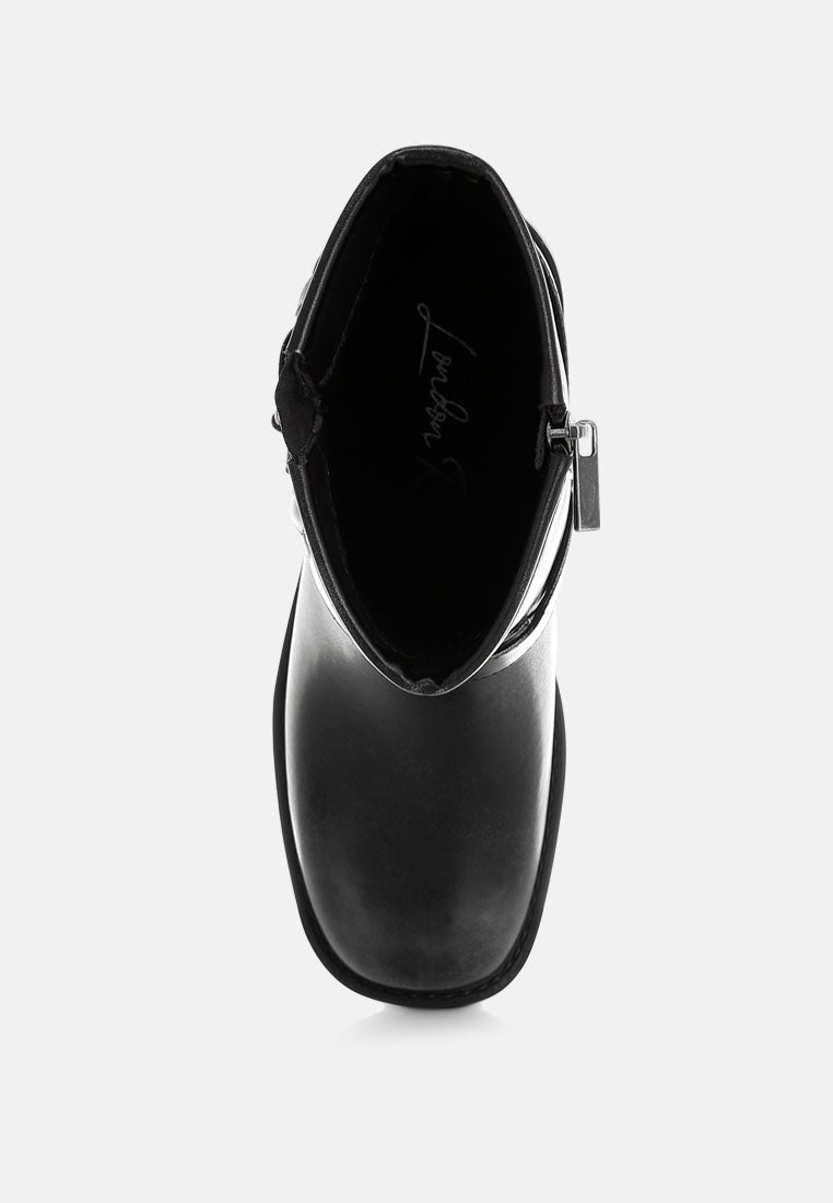 harness detail biker boots by ruw#color_black