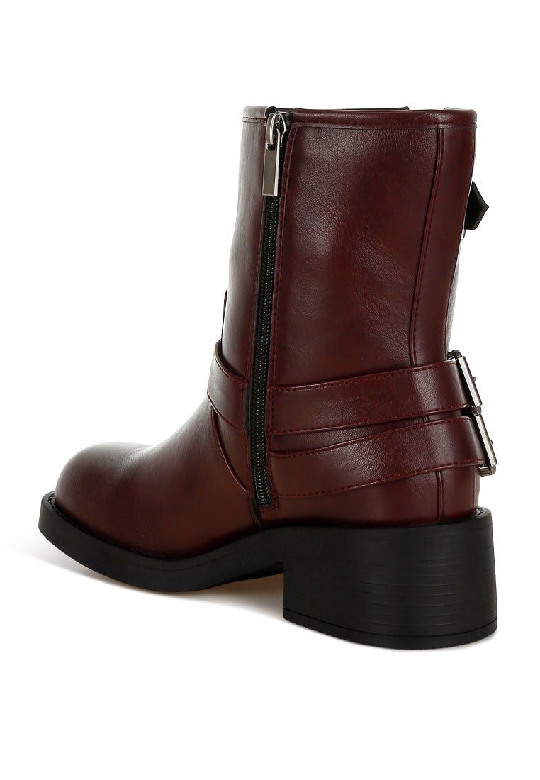 caribou harness detail biker boots#color_burgundy