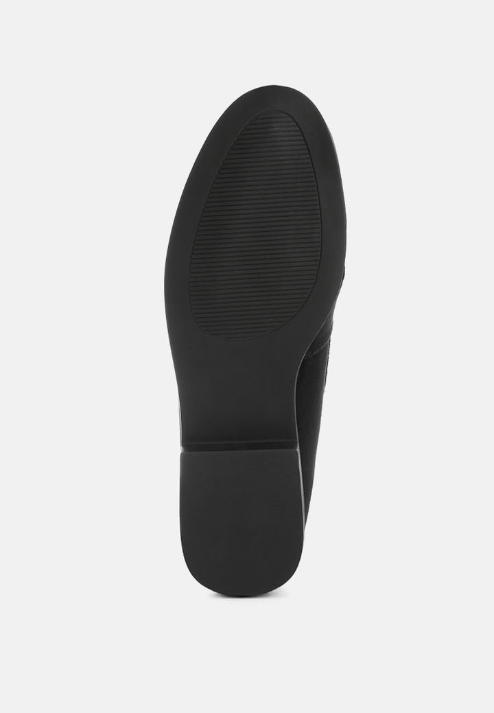 havisham bow accent heeled loafers#color_black