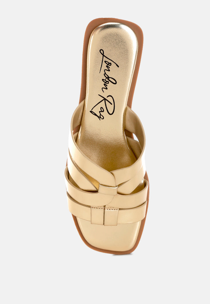 hebal metallic faux leather slip ons by ft#color_gold