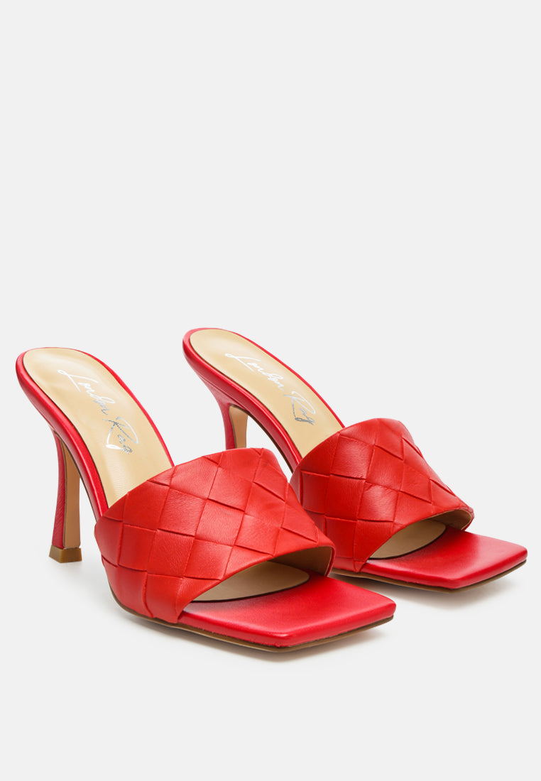 carmen woven strap mid heel sandals#color_red