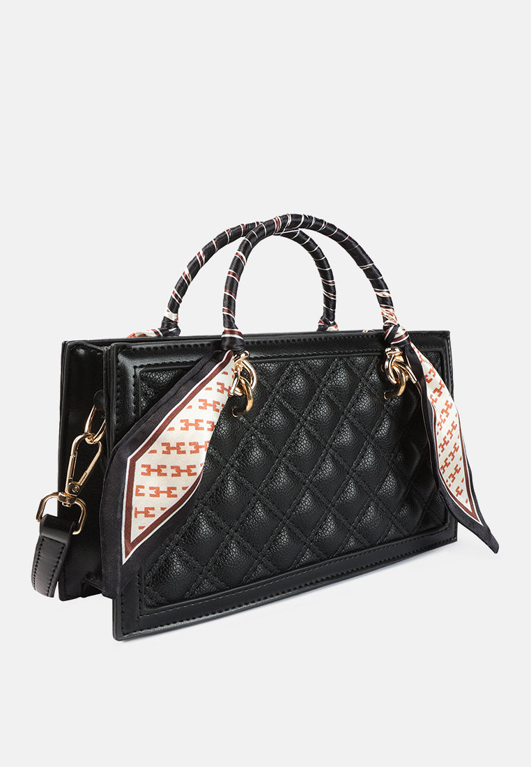 high street quilted hand bag#color_black