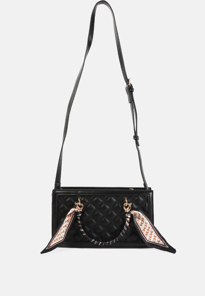 high street quilted hand bag#color_black
