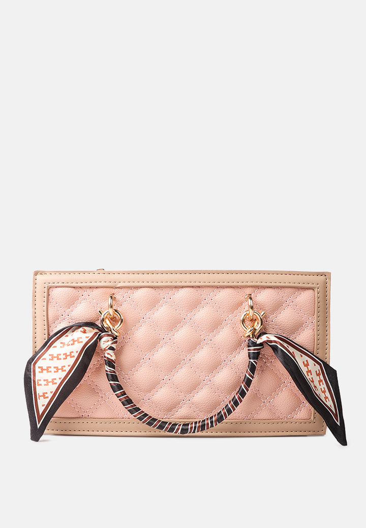 high street quilted hand bag#color_pink
