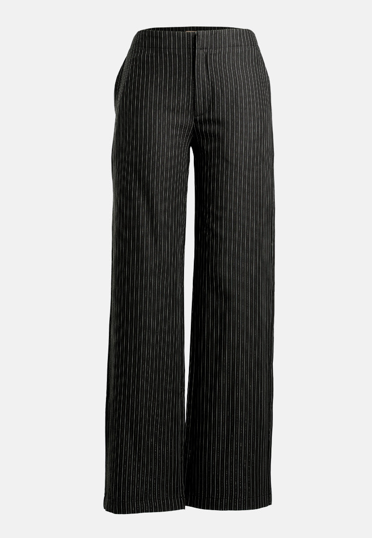 high waist striped trousers by ruw#color_black