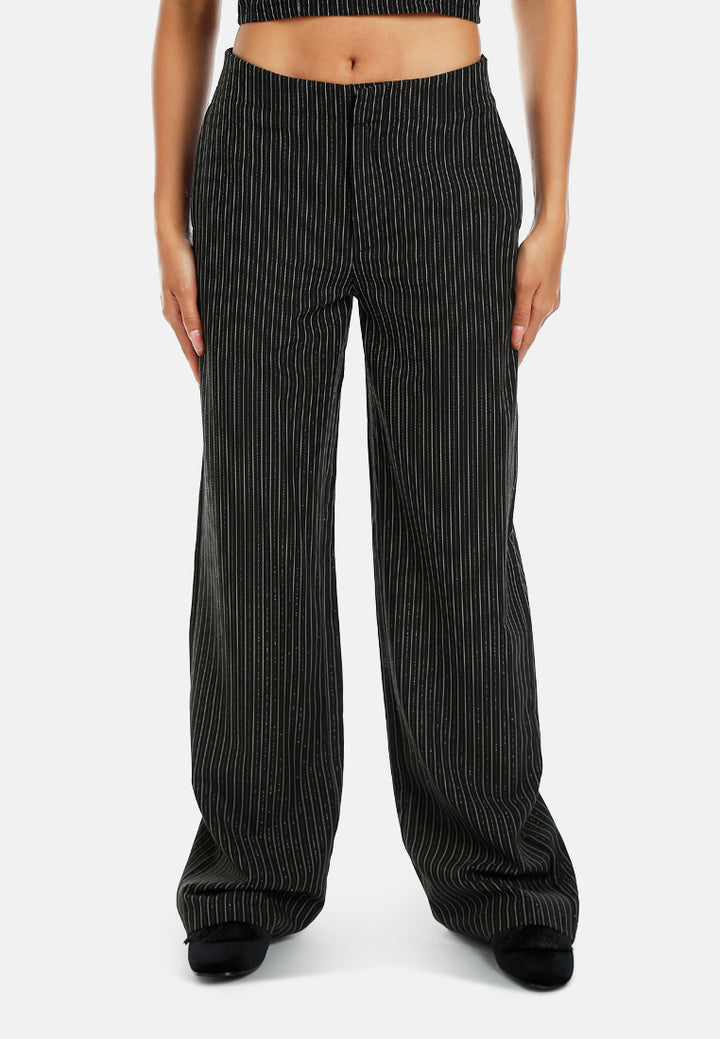 high waist striped trousers by ruw#color_black