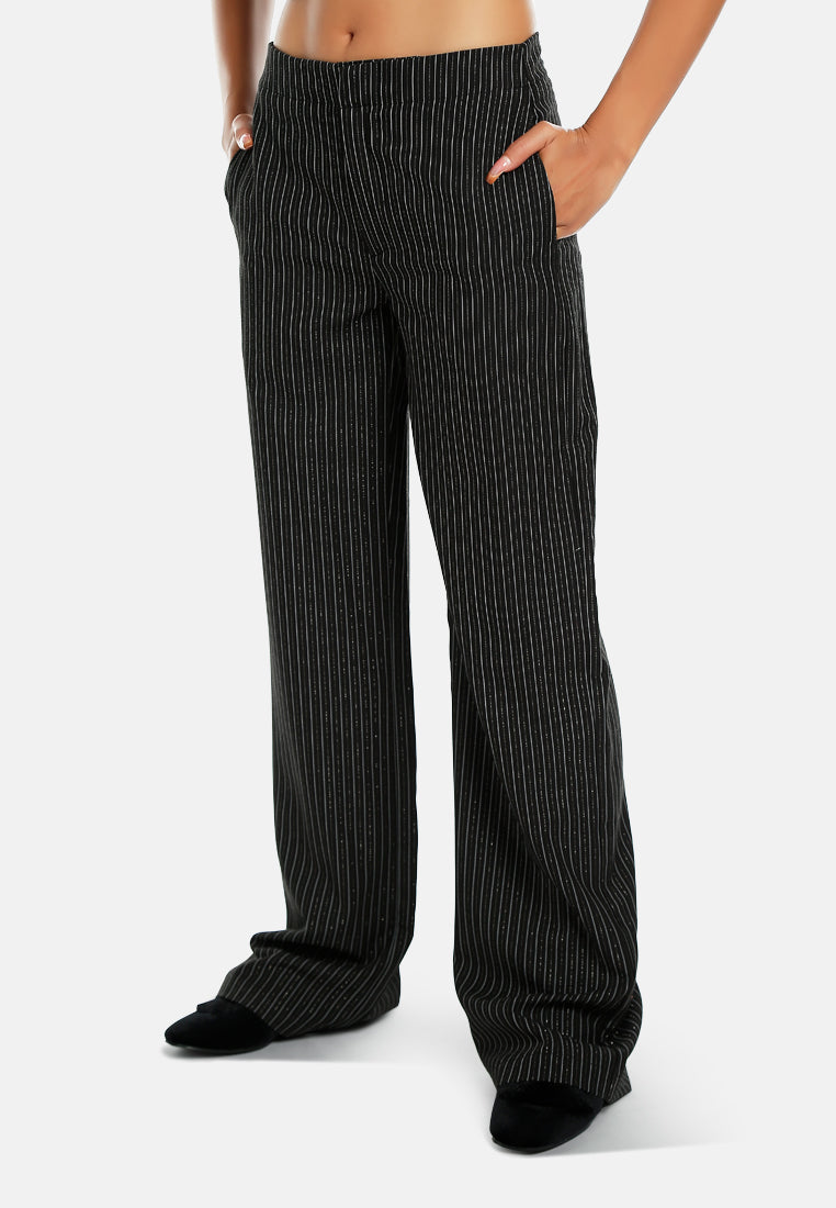 high waist striped trousers by ruw#color_black