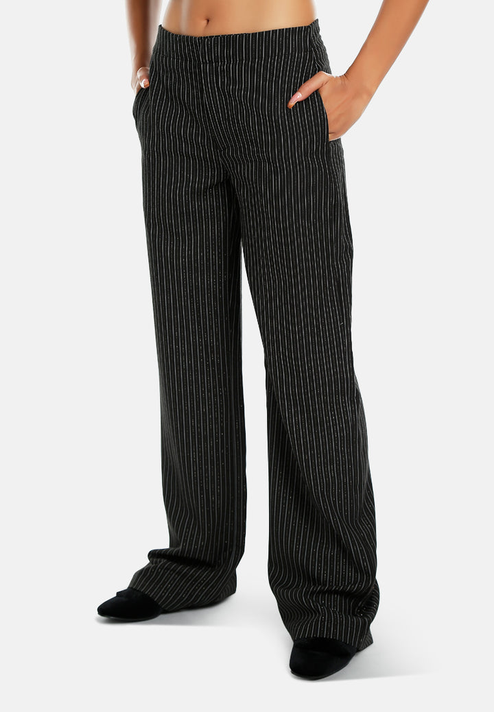 high waist striped trousers by ruw#color_black