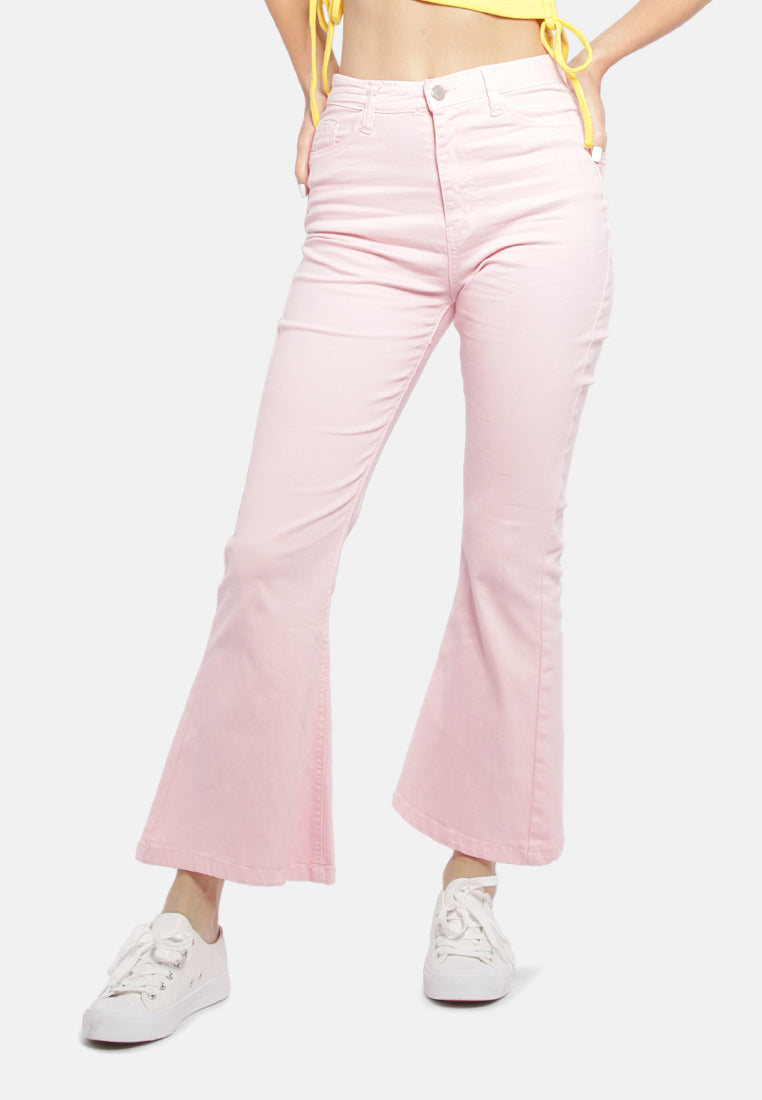 high waist wide leg pants#color_blush