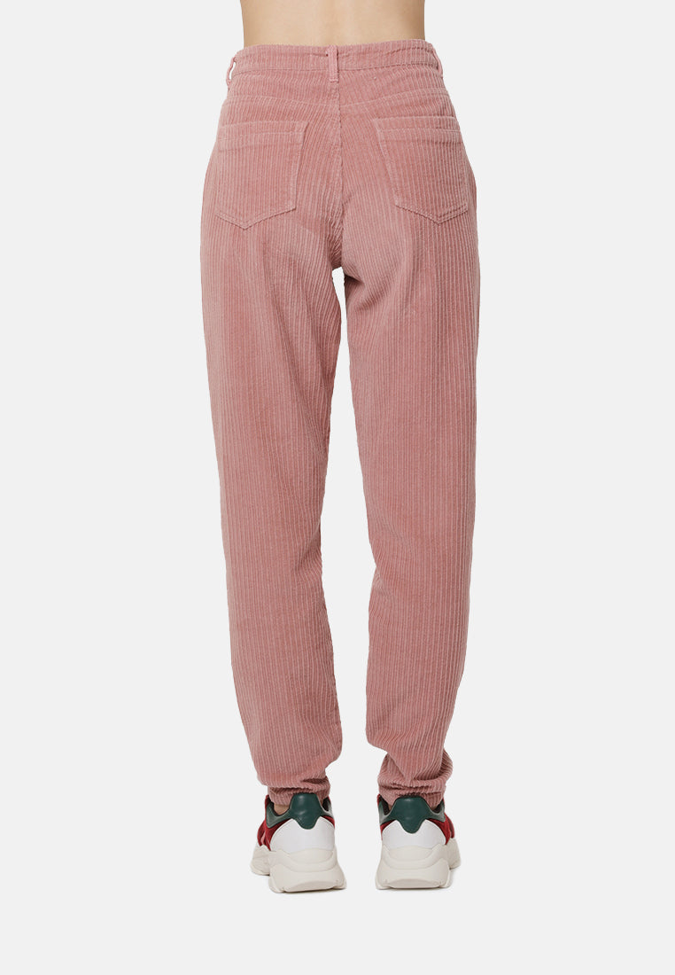 high waist corduroy pants#color_blush