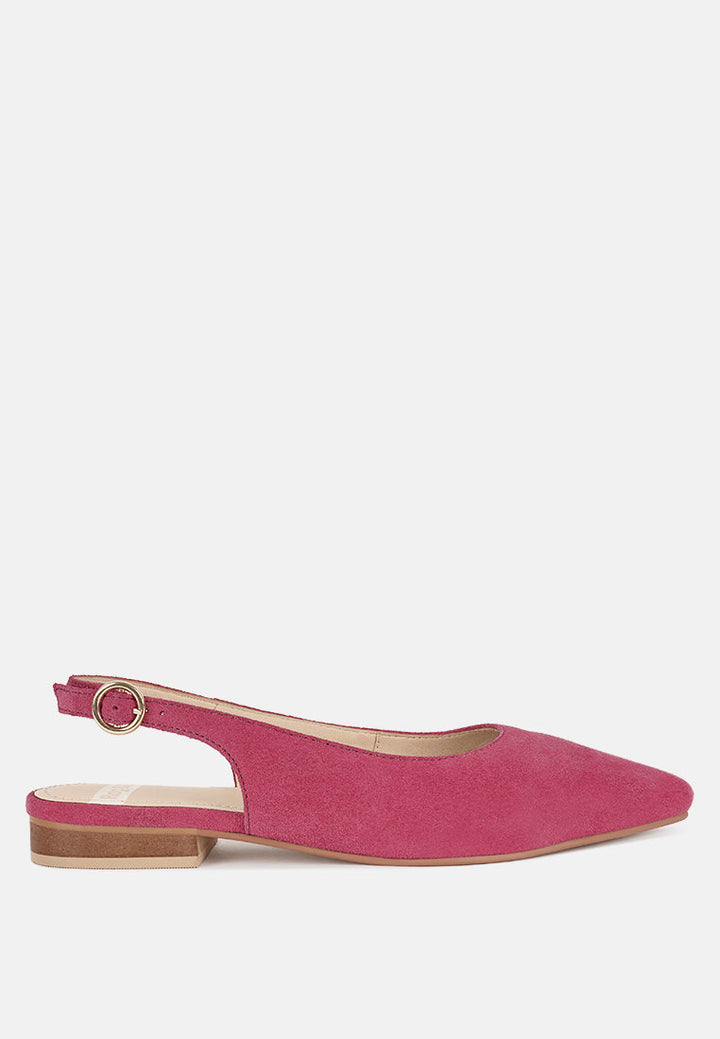 Sandalias destalonadas de piel de ante real hocane#color_fucsia