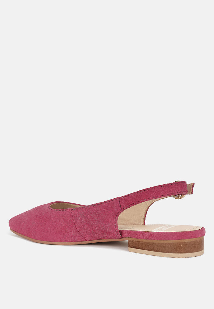 Sandalias destalonadas de piel de ante real hocane#color_fucsia