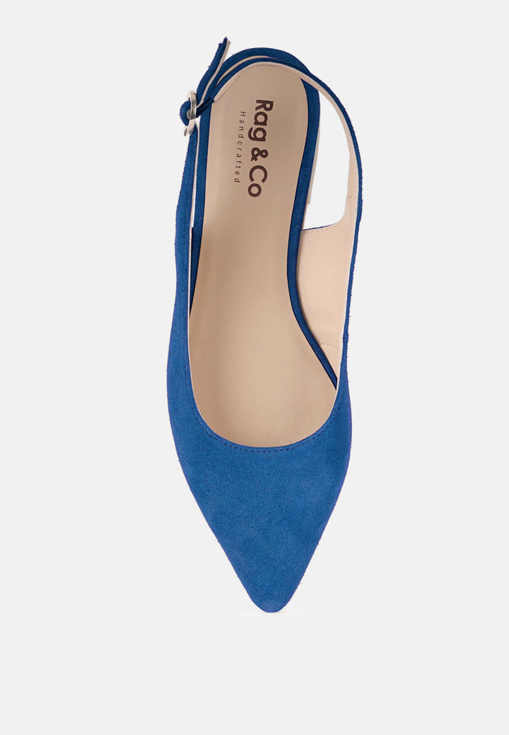 Sandalias hocane de piel de ante auténtica#color_azul
