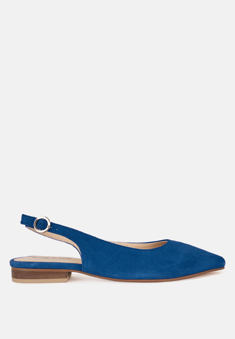 Sandalias hocane de piel de ante auténtica#color_azul