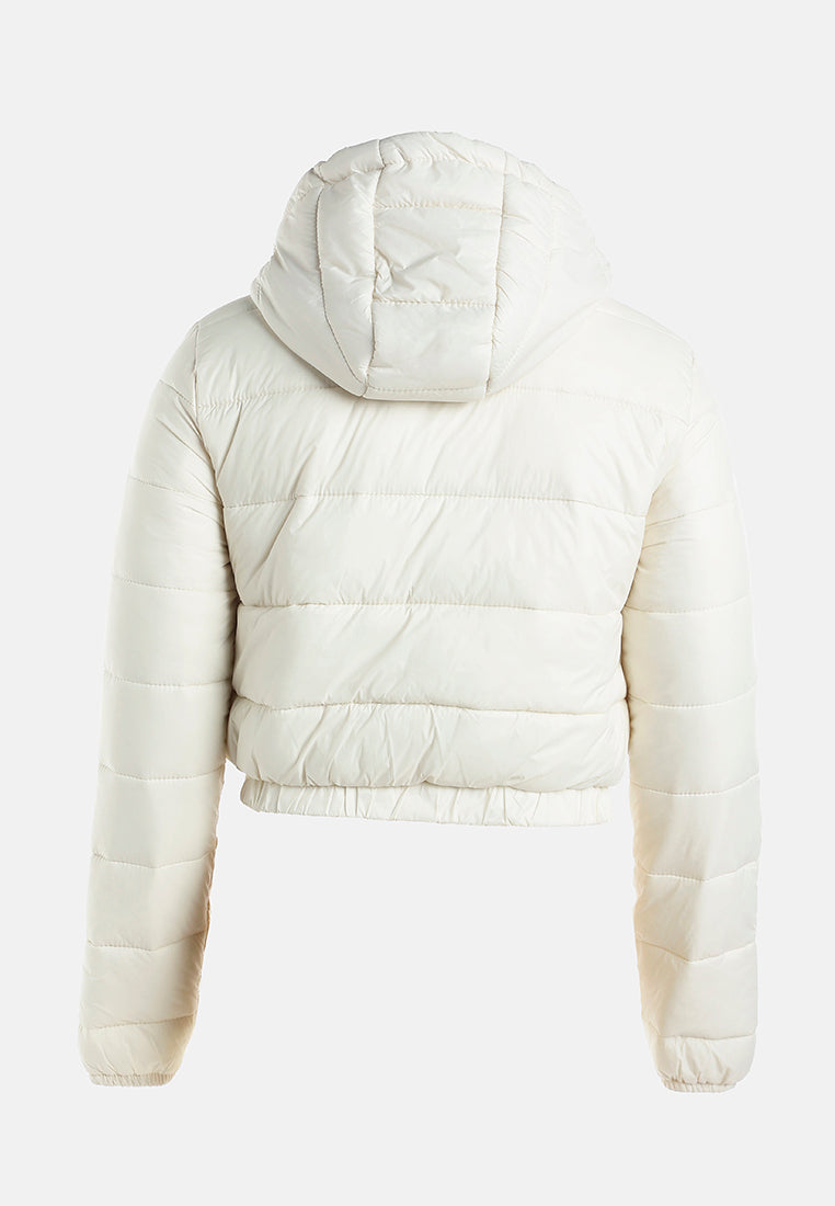 hooded puffer jacket#color_cream