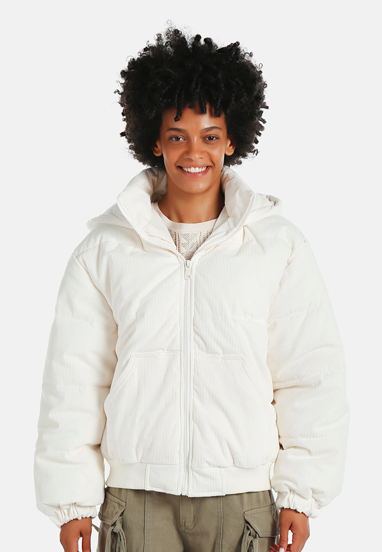 hooded puffer jacket#color_ecru