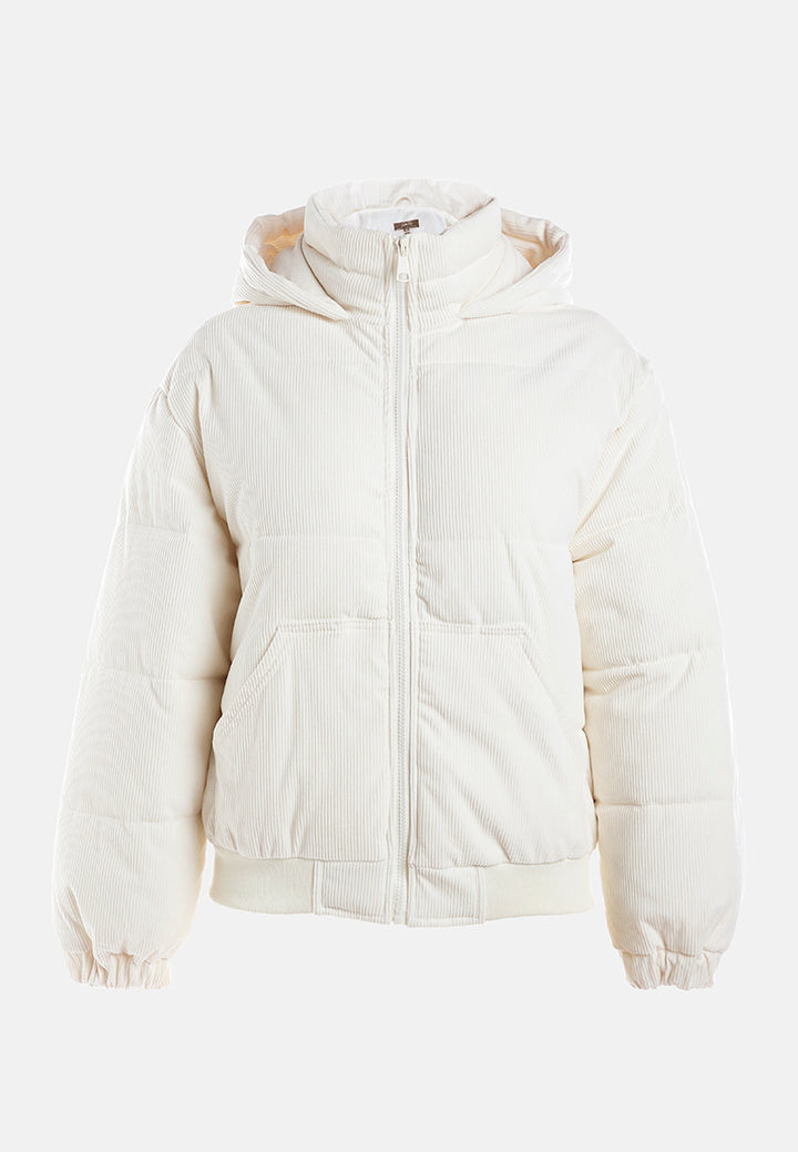 hooded puffer jacket#color_ecru