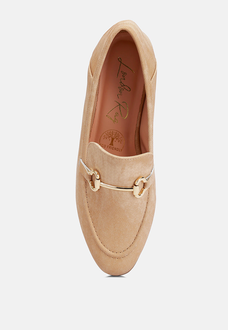 horsebit canvas loafers#color_beige