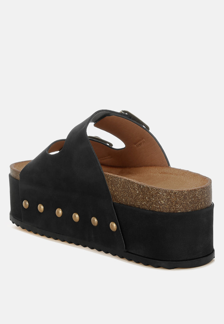 studded faux leather slip ons by mode#color_black