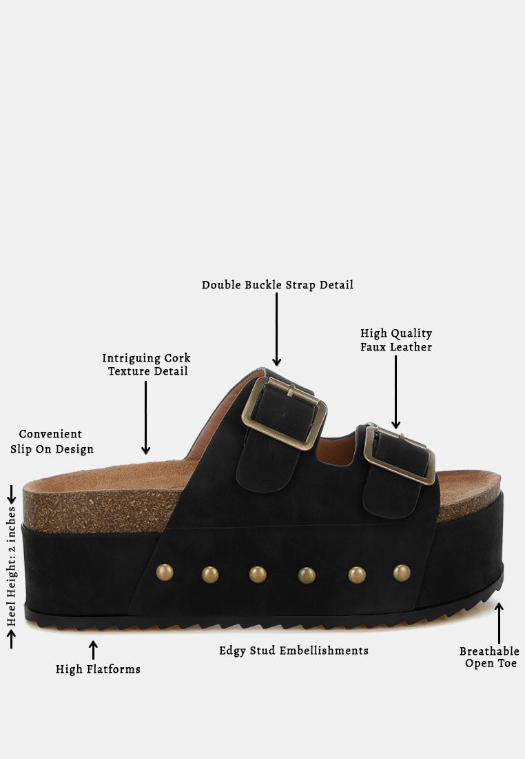 studded faux leather slip ons by mode#color_black