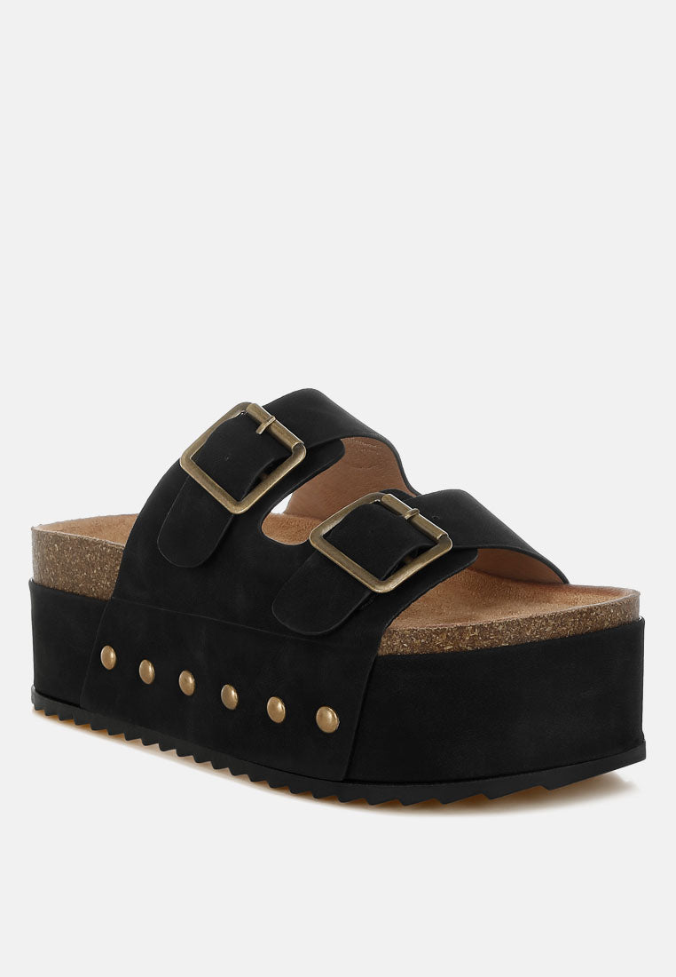 studded faux leather slip ons by mode#color_black