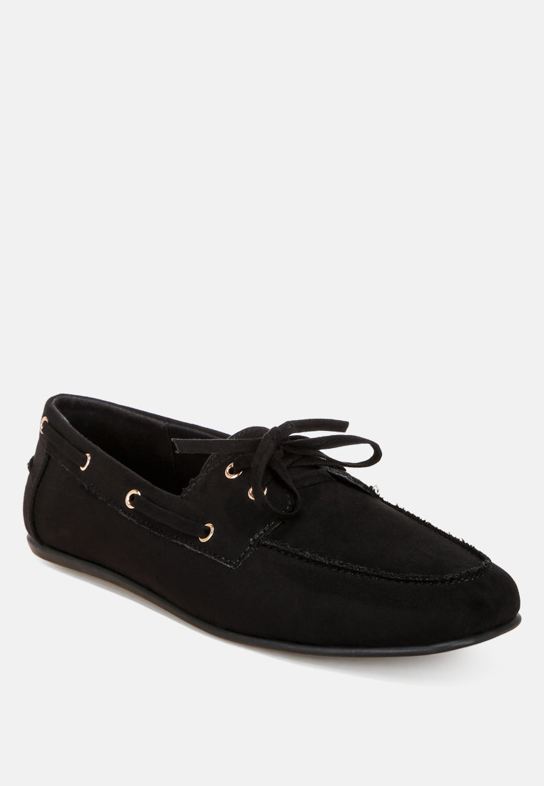 isola lace up loafers#color_black-suede