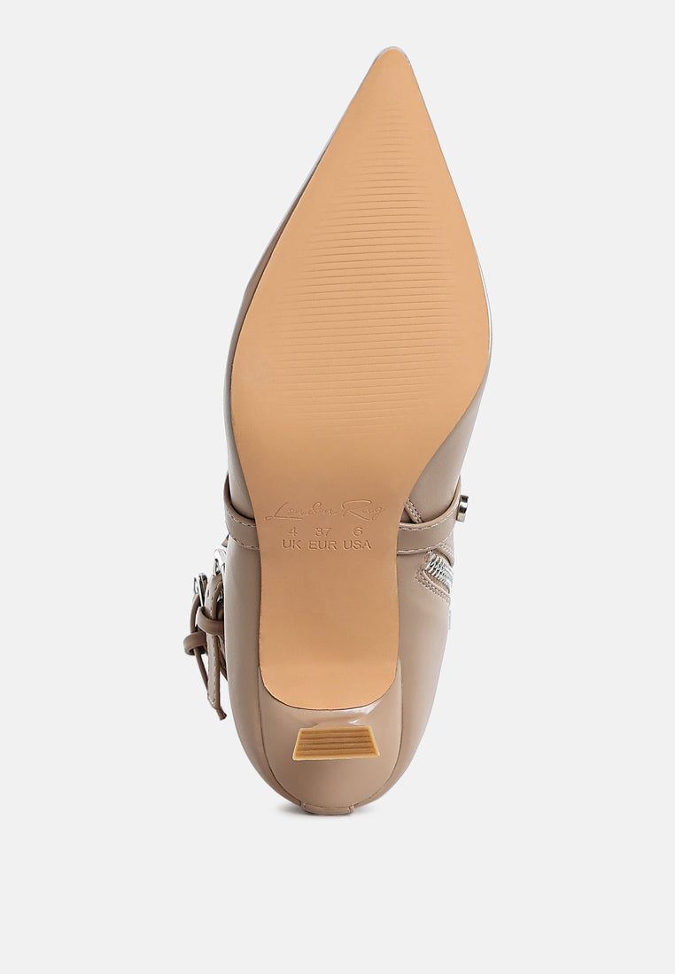 jacinta slim flared heel strappy boots#color_beige